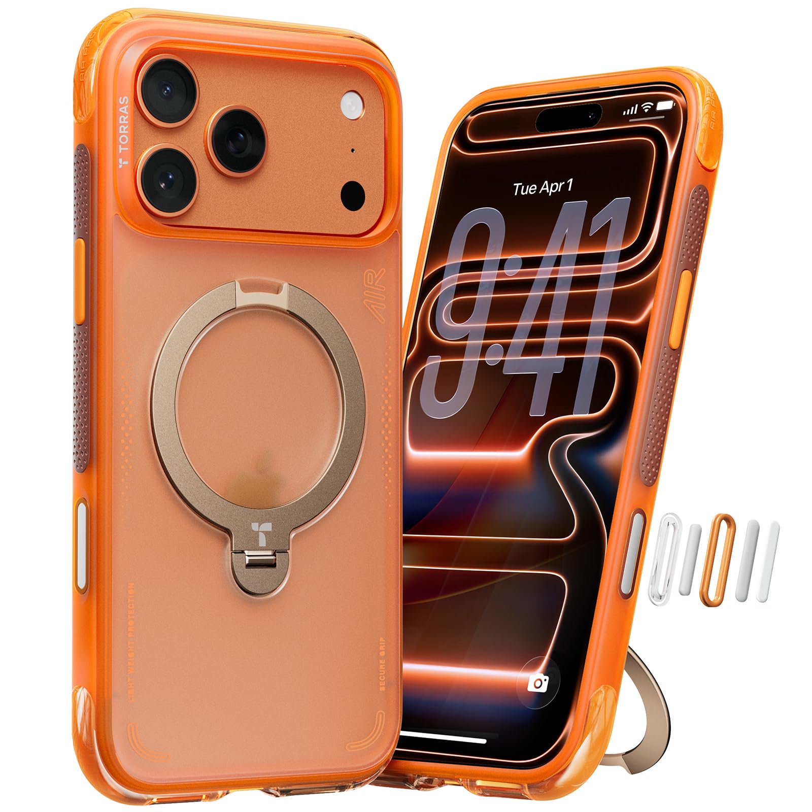 新品 iPhone17pro max ケース Ostand Q3 Air 氷河 Amazon.com: TORRAS Ostand Q3 Air for iPhone 17 Pro Max Case